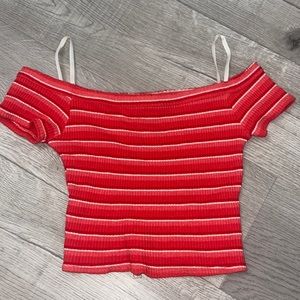 Urban outfitters crop top T-shirt off the shoulder